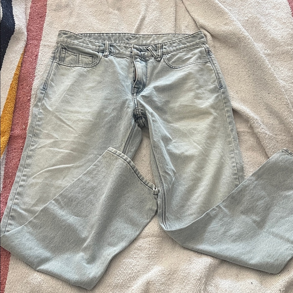 Volcom Light Gray Bootcut Jeans for Men